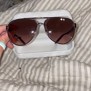 Purple Oakley sunglasses